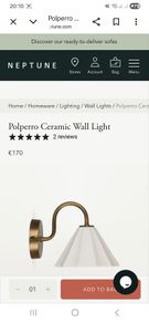 Neptune Polperro Wall Light