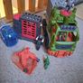 Imaginext jurassic world Hauler, Stygimoloch dinosaur cage & Owen figure, Claire and Gyrosphere action figure Image 2