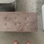 Velvet Storage Ottoman with Lid Image 2