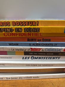 12 comics, mainly French.