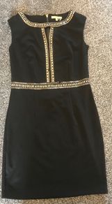 Cocktail dress black and gold