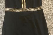 Cocktail dress black and gold