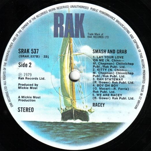 Racey - Smash And Grab - Vinyl