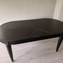 EZ living Monroe extending dining TABLE ONLY - black ash / gray Image 3