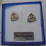 Silver Celtic earrings,Trinity Knot earrings,Stud earrings.Preowned earrings Image 4
