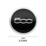4pcs 56mm 500 Logo Car Wheel Stickers Center Hub Caps Cover Emblem Badge Sticker For Abarth Fiat 500 500X 500L 500E 500C Trim Accessories Image 2