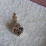 Pandora Disney Mickey Mouse&Minnie Mouse padlock heart charm with a cute dangling key 14k gold plated perfect condition Image 7