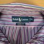 Ralph Lauren Button Down Shirt - Size XL -Striped Classic Fit - Purple Blue Image 3