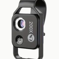 Portable Cell Phone Microscope Lens, 200X Zoom, new, unopened.