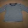 The Little White Company Navy and White Striped Long Sleeved Pyjamas Age 4 - 5 Years Image 2