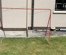 2 x Football Nets And Posts Football Goals 7 Ft X 5 Ft High Kids 4-12 Free Next Day Delivery