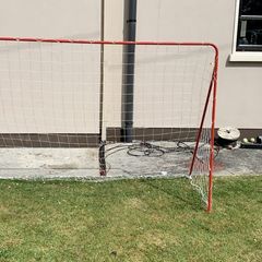 2 x Football Nets And Posts Football Goals 7 Ft X 5 Ft High Kids 4-12 Free Next Day Delivery