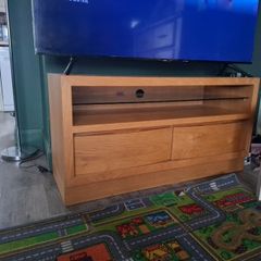 solid wood tv unit