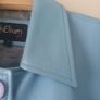 Vintage Blue Leather Jacket. Image 6