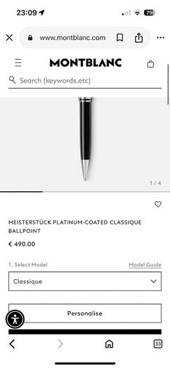 Montblanc ballpoint pen