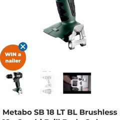 Metabo SB 18 LT BL Brushless 18v Combi Drill Body Only