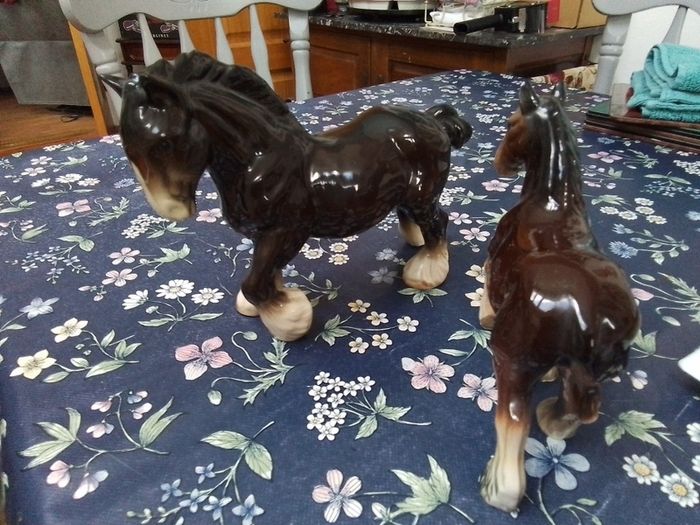 Two Clydesdale Horses