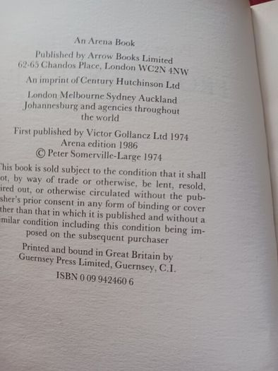 Peter Somerville-Large/ From Bantry Bay to Leitrim/ Arena/ 1986