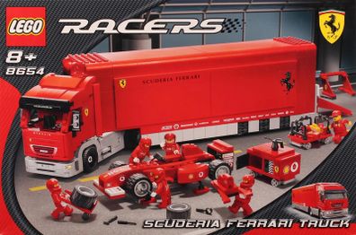 Rare - LEGO Racers Scuderia Ferrari Truck Set 8654