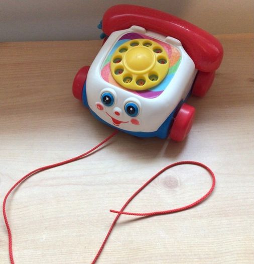Vintage Fisher-Price Chatter Telephone Toddler Pull Along Toy  Mattel 2000