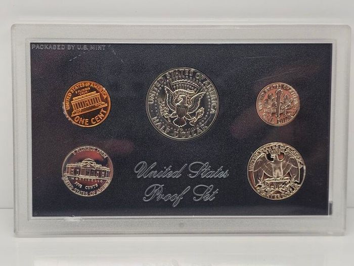 USA United States 1971 Proof Coin Set Half Dollar Quarter Dime Nickel Penny