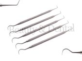 5x Examination Endodontic Probe 6/23 Dentist Pick Tool Double Ended Explorer