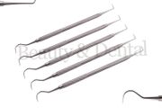 5x Examination Endodontic Probe 6/23 Dentist Pick Tool Double Ended Explorer