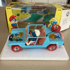 Smurf Lamborghini Cheetah scale 1/24 Rare Burago