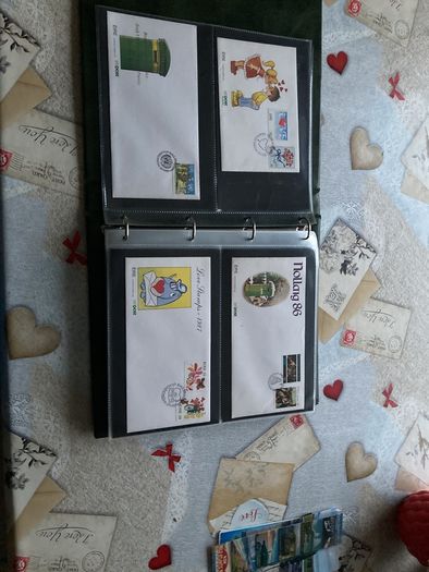 First Day Cover Album Collection 43x - 1984 - 2022