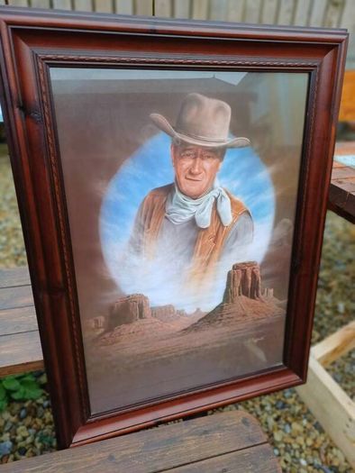 Large Vintage John Wayne Picture