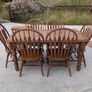 Solid wood table and chairs Image 2