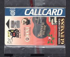 1994 Ireland 20 unit Guinness Summer Festivals (Schlumberger SC7) Callcard Mint in Packaging. Telecom Eireann card number 1065.