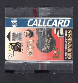 1994 Ireland 20 unit Guinness Summer Festivals (Schlumberger SC7) Callcard Mint in Packaging. Telecom Eireann card number 1065.