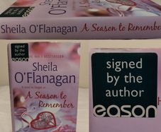 A Season To Remember by Sheila O'flanagan HARDBACK BOOK, signed