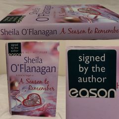A Season To Remember by Sheila O'flanagan HARDBACK BOOK, signed