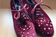 Ladies Callaghan Burgundy Red Lace up Shoes Eu 39 size 6