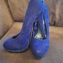 High Heels/Just Fab Anahi Blue And Teal Heels Suede And Teal Snake Skin Size 5 UK ..  38EU Womens Image 6