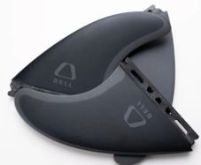 Bell Medium Thruster Surfboard Fins Full Fibreglass Black
