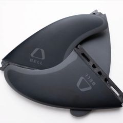 Bell Medium Thruster Surfboard Fins Full Fibreglass Black
