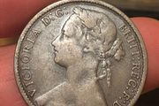 1876 H One Penny Victoria