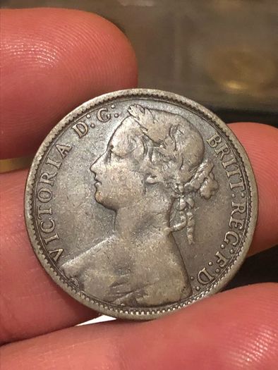 1876 H One Penny Victoria