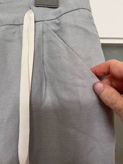 trousers linen mix