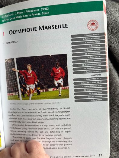 Manchester United Official Yearbook 2000