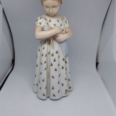 Vintage : Copenhagen Porcelain : Mary with Doll Figurine