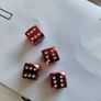 Valve caps - Red dice. Image 2