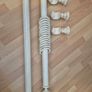 Antique Cream/Gold effect Curtain pole Image 3