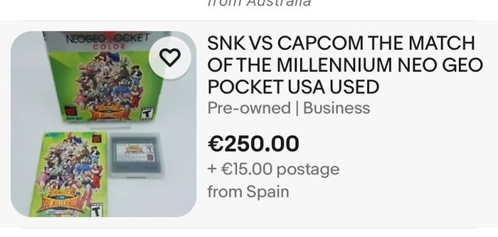 Match of the Millennium - SNK vs Capcom - NeoGeo Pocket Colour
