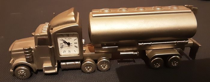 petrol tankard clock, heavy item