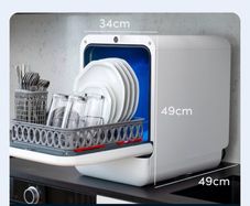 Daan Tech Bob Mini Dishwasher, Compact Countertop Dishwasher