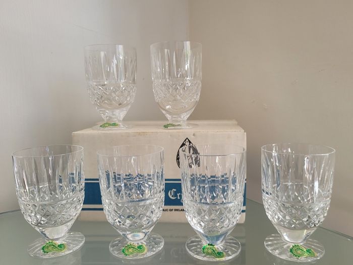Waterford Crystal Glasses Set of 6 Unused Original Box Made in Ireland